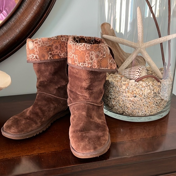 UGG Lo Pro Button Suede Boots - Picture 2 of 9